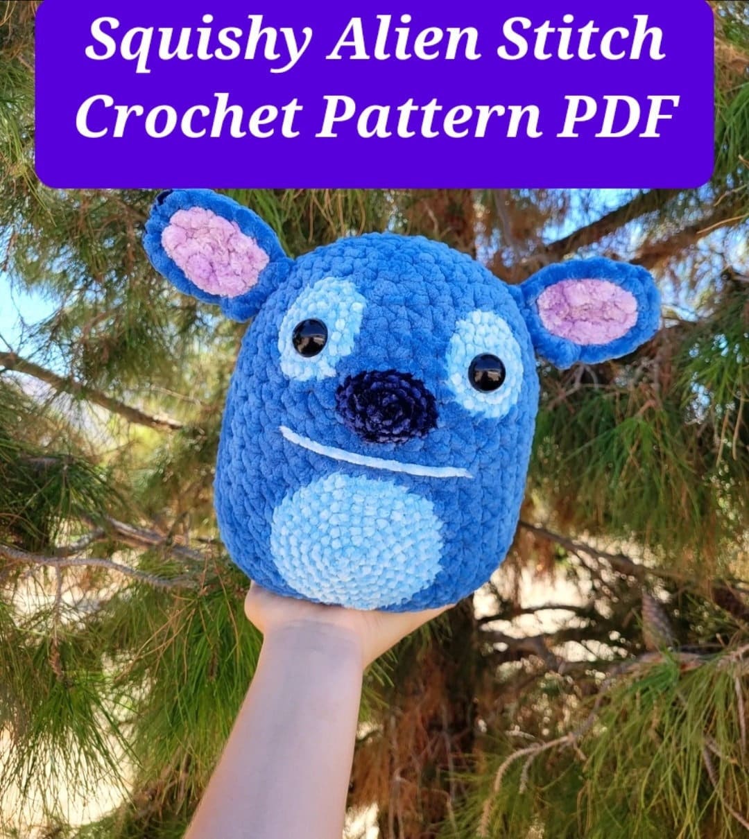 Squishy Alien Stitch Crochet Pattern beginner Friendly 