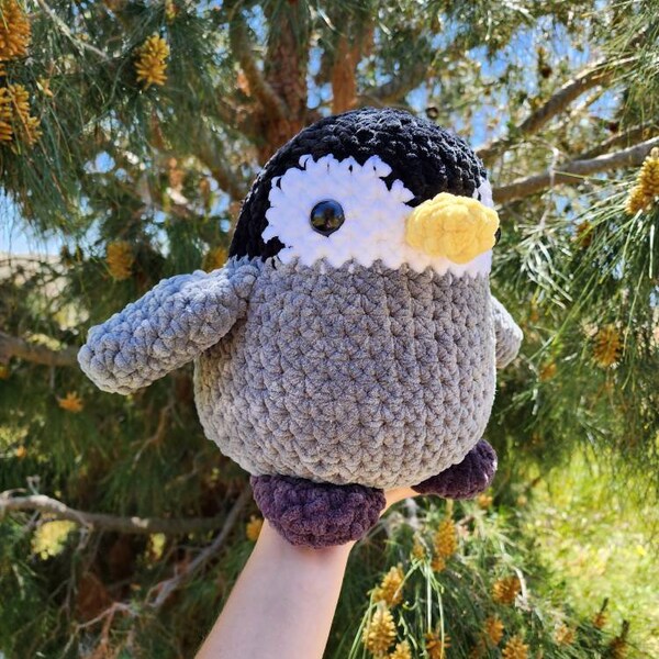 Super Soft Cute Chubby Crochet Penguin Plush