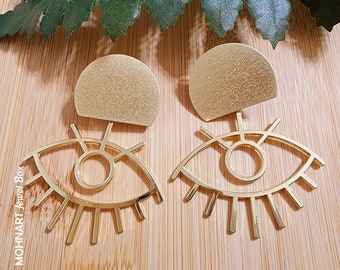 Golden Eyes Earrings