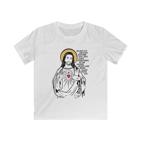 Sacred Heart of Jesus Christ Kids T-shirt - Etsy