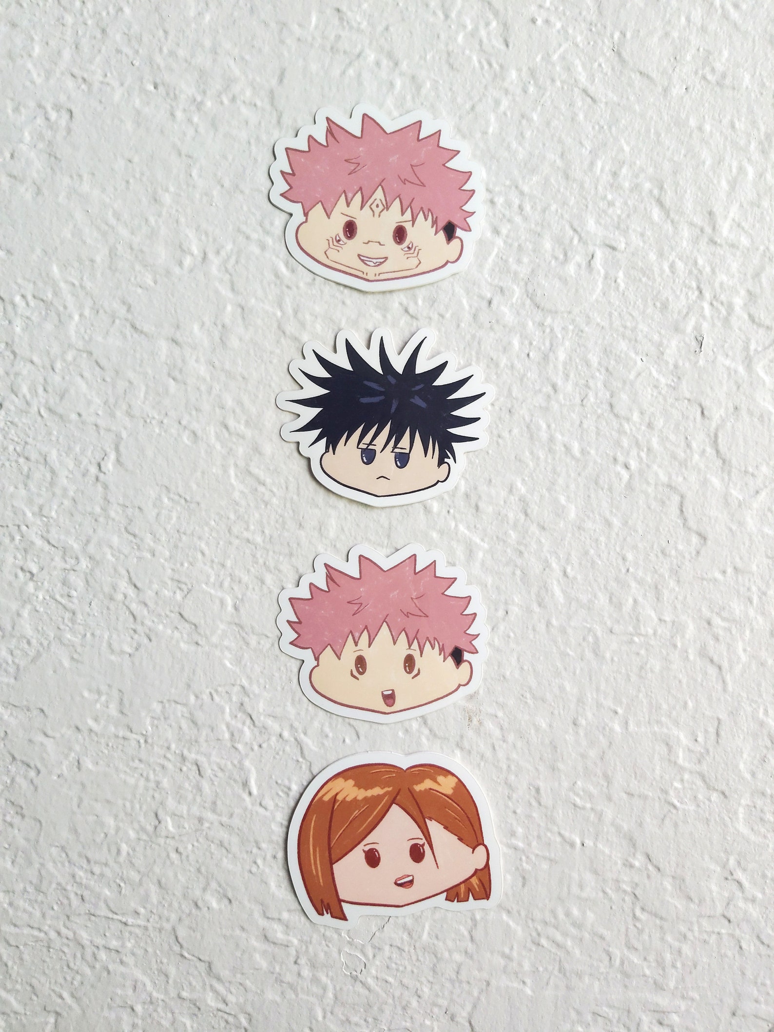 JJK Jujutsu Kaisen Chibi Head Vinyl Stickers | Etsy
