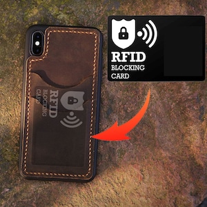 RFID-blokkerende leren iPhone 16e 15 Pro Max 15 Plus 14 13 12 Pro Max kaarthouder, volnerf lederen iPhone 14+ kaartreisportemonnee
