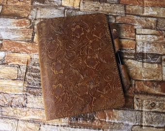 Leuchtturm1917 MASTER CLASSIC SLIM A4 Embossed leather Case Composition B5 Yellowish Brown Pen storage Portfolio Cover notebook 12SYBLE
