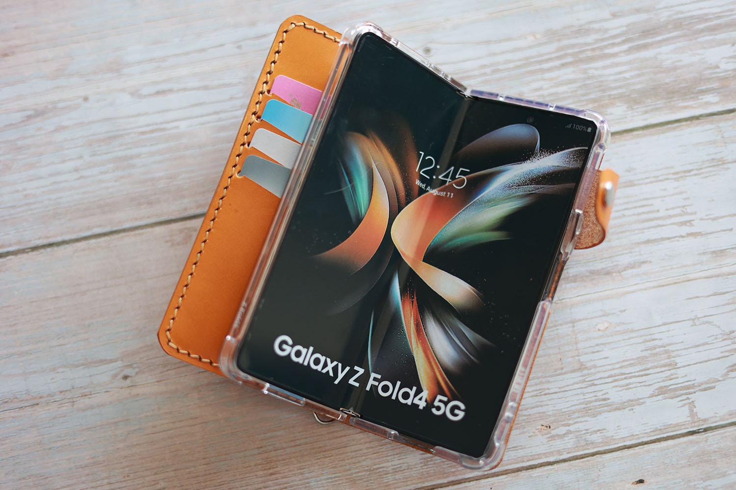 Samsung Flip Cover con S Pen per Samsung Galaxy Z Fold3 5G, Nero
