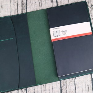 Engraved organizer Full Focus Planner Cover,Full Focus Planner folio, Leather cover for Full Focus Planner  Full Grain portfolio Dark Green