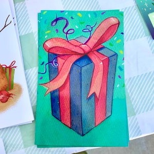 vorhanden Grußkarte (Box Geschenk)