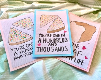 Handmade Bread / Fairy Bread Pun Cards