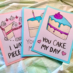 Handgemachte Cake Pun Karten