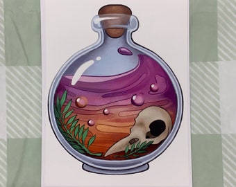 Magic Bottle - Original Art Print