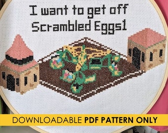 Pattern: RollerCoaster Tycoon Scrambler Twist Cross-Stitch | PDF Pattern | RCT