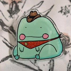 Leuke Cowboy Kikker Acryl Pin