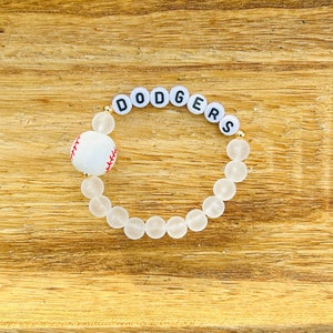 Personalized Baseball Bracelet, Name Bracelet, Personalized Beaded Name Bracelet, Sports Bracelet, Team Bracelet, Cute Custom Gift