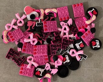 Shoe Charms, Ribbon Shoe Charms, Glove Shoe Charms,  Shoe Charms Set, Wholesale Charms, Bling Charms