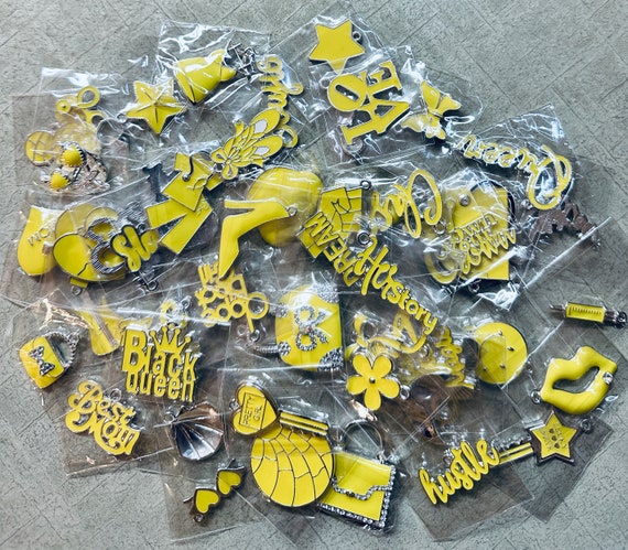 Designer Charms Large Charms For Bracelets Wholesale Yellow Charms