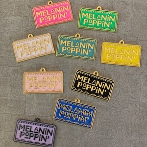 Melanin Poppin Charms, Melanin Charms, Wholesale Charms, Bling Charms