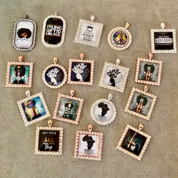 Black Culture Charms, Black Girl Magic Charms,  Black History Charms