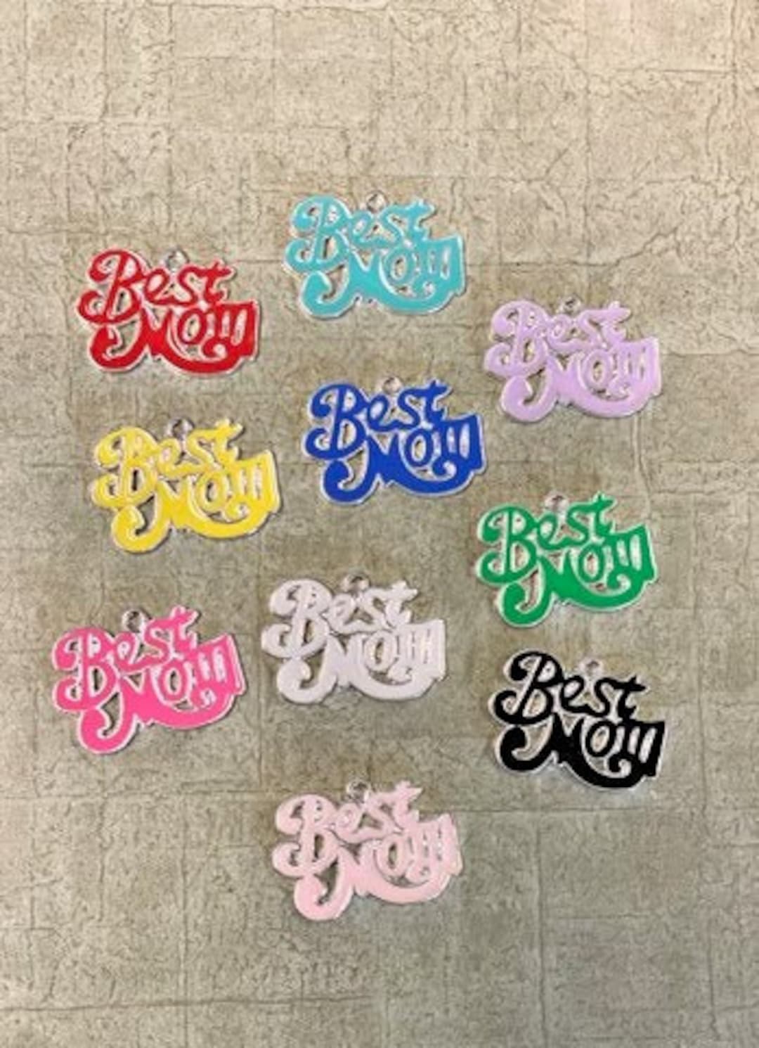 Pc Best Mom Charms, Wholesale Charms, Bling Charms