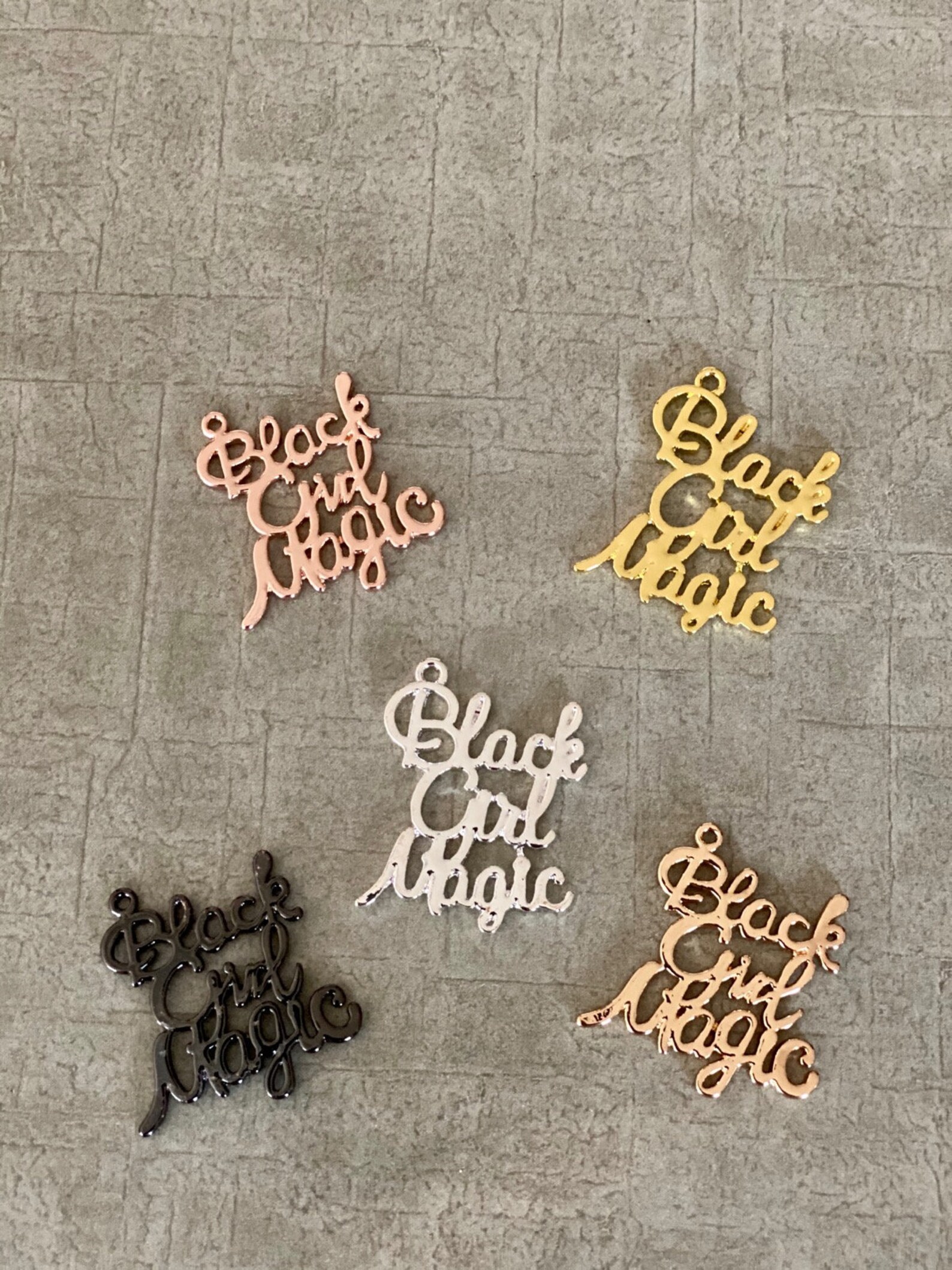 Black Girl Magic Charms Wholesale Charms Bling Charms - Etsy