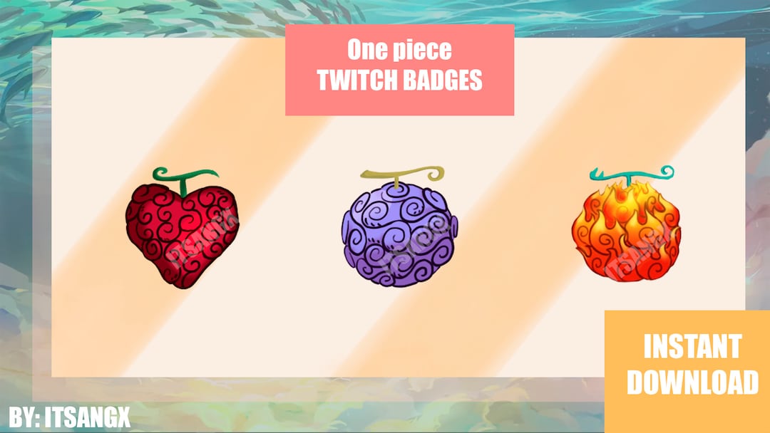 Twitch Badges One Piece - Etsy