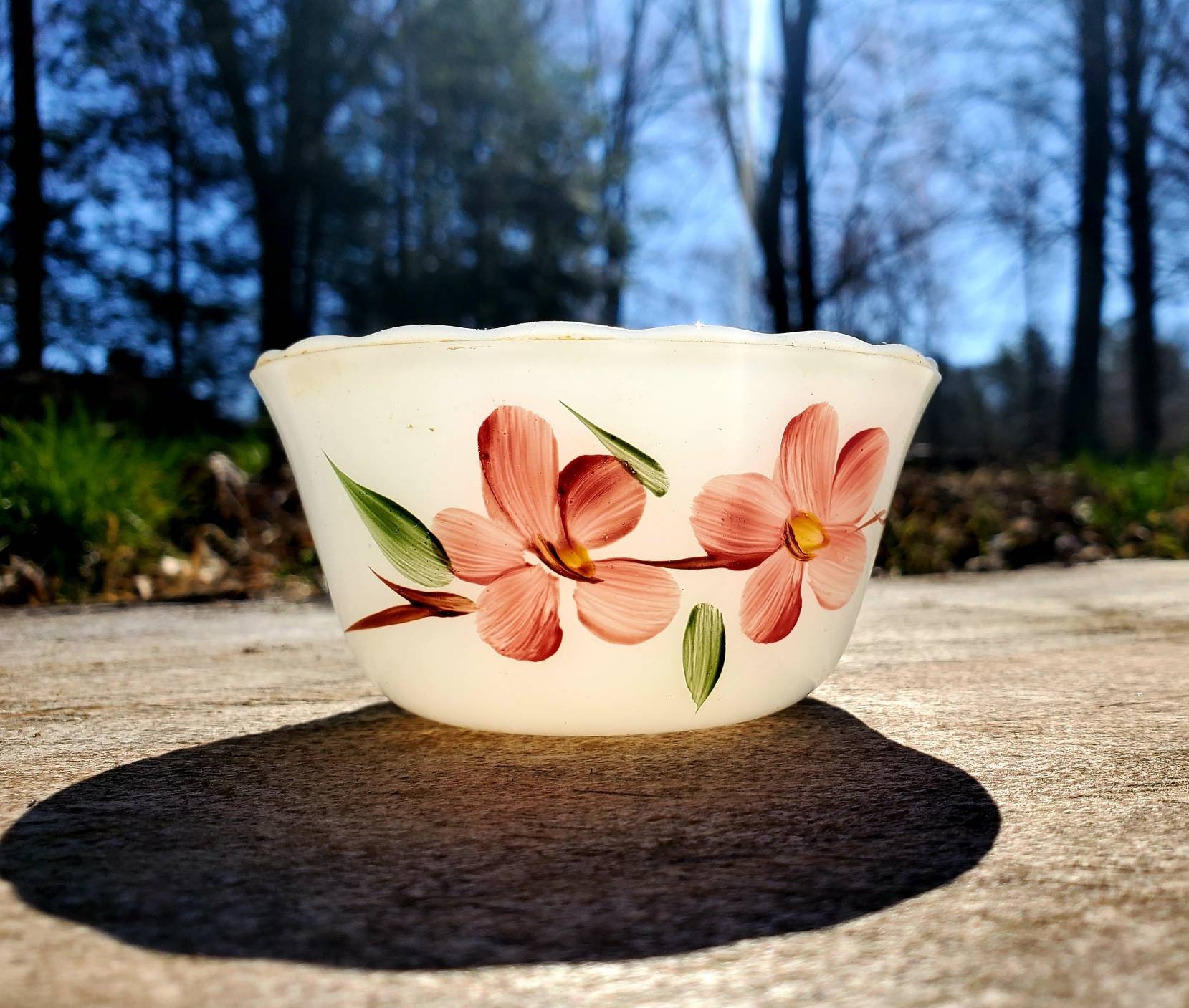 Vintage Fire King custard bowls Etsy