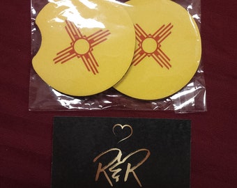 New Mexico Zia Neoprene Coasters
