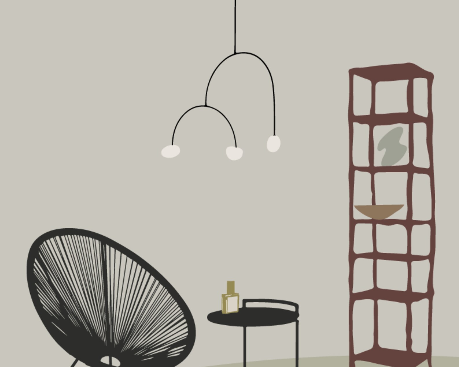 Artistic lounge poster wall art print digital download of Etsy