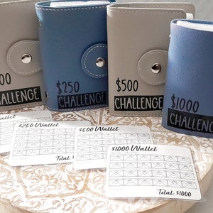 Mini 500/1000 Dollar (3×4) Savings Challenge Wallet