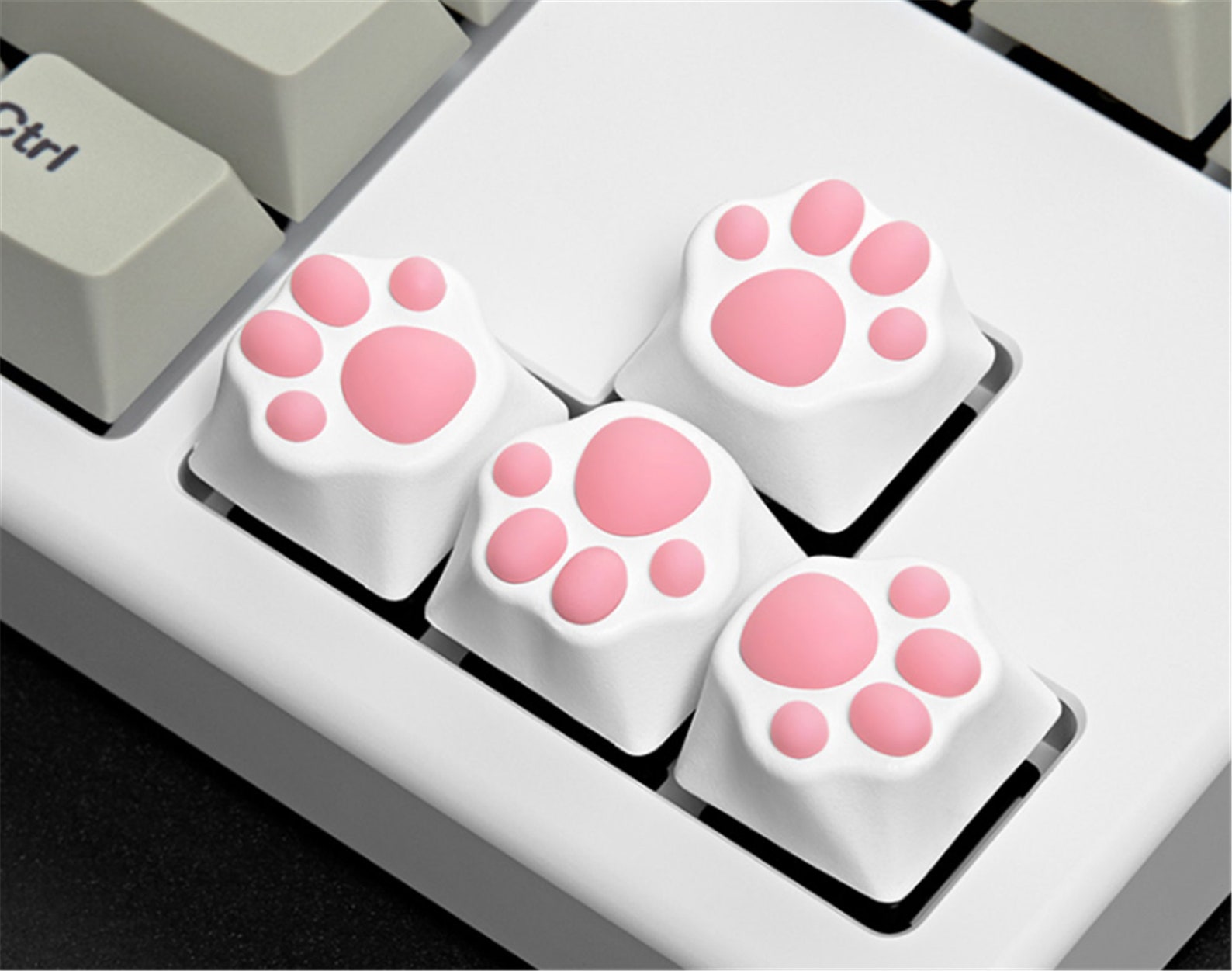 Cute Cat Paw Print Keycaps3D Silica Gel keycapsHandmade Etsy