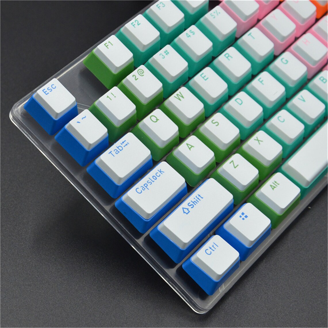 Jelly Double Color Keycap Set OEM Height Keycaps Set 104 ABS Etsy