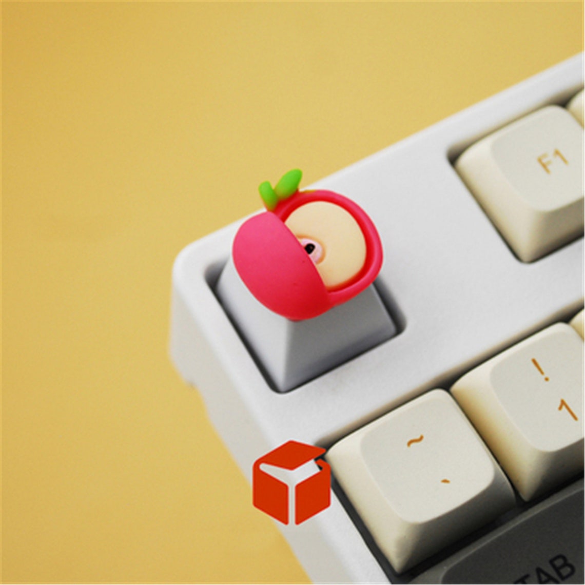 Cute Fruit Keycaps Apple Keycap Peach Keycap 3D ESC Etsy