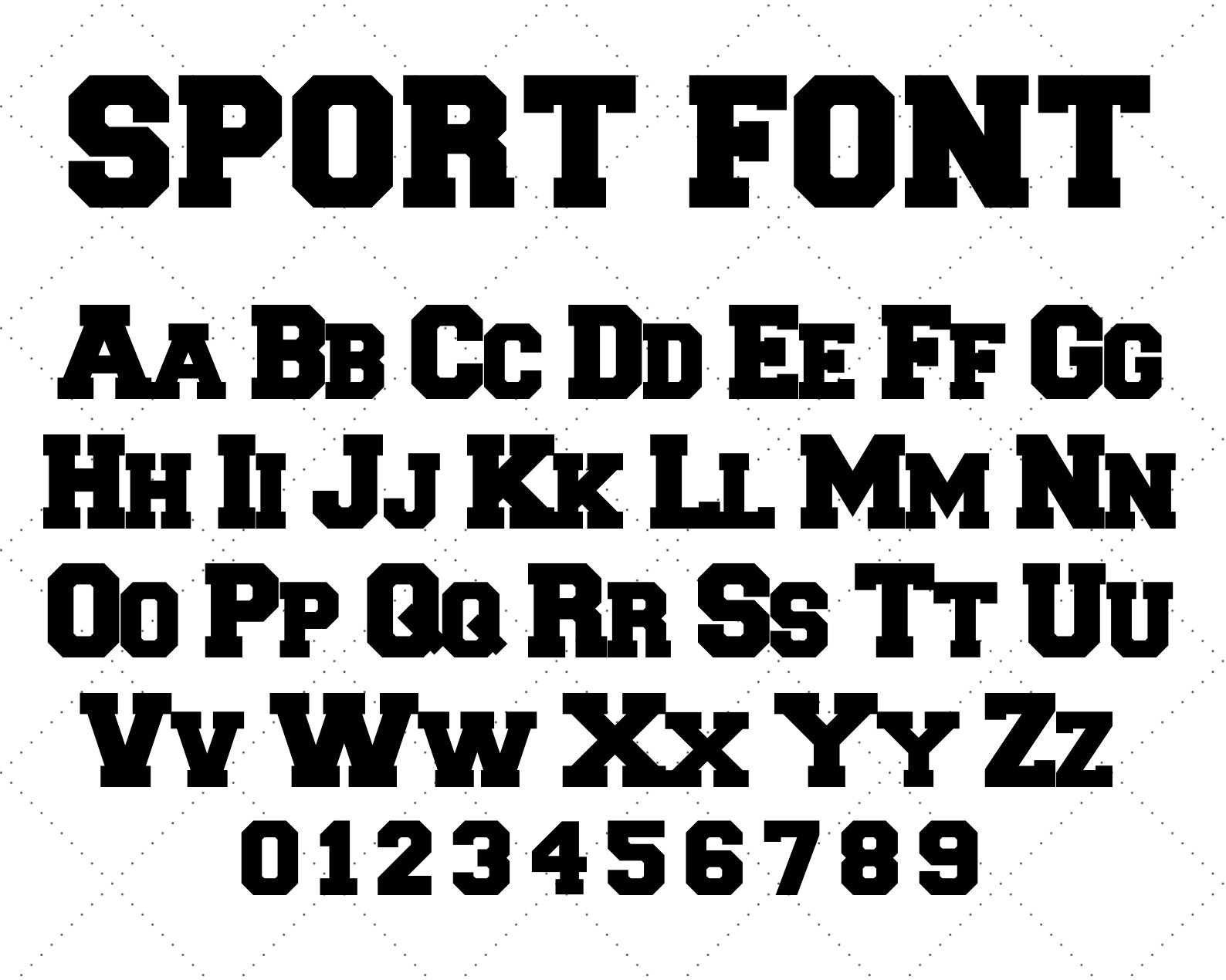 Varsity Font Svg Sport Font Svg Jersey Font Svg College Block Letter ...