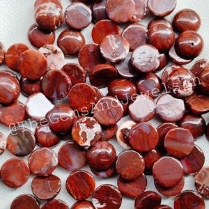 Red Jasper 16MM Round Stone, Red Jasper Round Cabochon Lot, Wholesale Red Jasper Round Gemstone Lot for Jewelry Making Stone