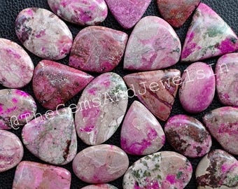 Cobalt Calcite Cabochon Lot, Wholesale Gemstone For Jewelry Stone