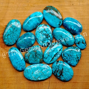 Blue Wild Horse Cabochon Lot, Wholesale Blue Wild Horse Turquoise Gemstone Lot, Natural Wild Horse Turquoise Crystal Stone for Jewelry Stone