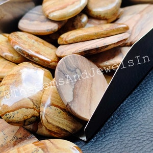 Picture Jasper Gemstone Lot, Wholesale Picture Jasper Cabochon Lot, Natural Picture Jasper Crystal Stone for Jewelry Making Stone