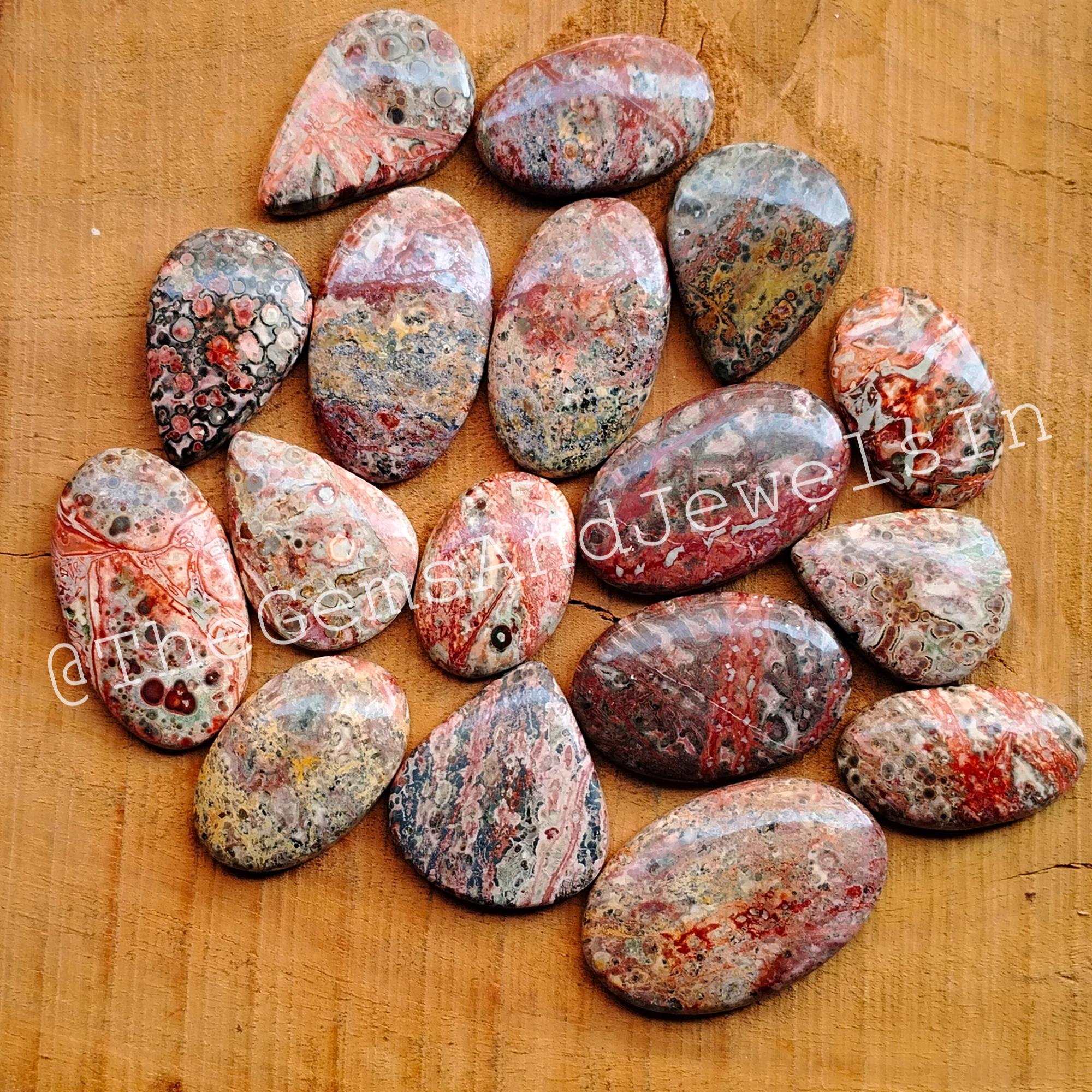 Leopard Skin Cabochon Lot, Wholesale Leopard Skin Jasper Gemstone Lot, Natural Leopard Skin Jasper Crystal Stone for Jewelry Making Stone