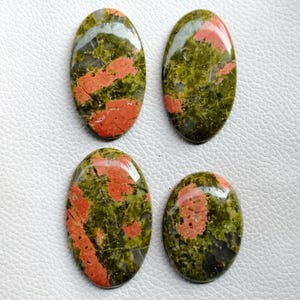 Unakite Jasper Gemstone, Unakite Jasper Cabochon, Natural Unakite Jasper Crystal Stone for Ring, Pendant, Necklace Jewelry Making Stone