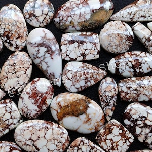 Wild Horse Cabochon Lot, Wholesale Wild Horse Turquoise Gemstone Lot, Natural Wild Horse Turquoise Crystal Stone for Jewelry Making Stone