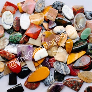 Wholesale Mix Cabochon Lot, Mixed Gemstone Lot, Natural Mix Shape & Size Crystal Stone for Ring, Pendant, Necklace Jewelry Making Stone