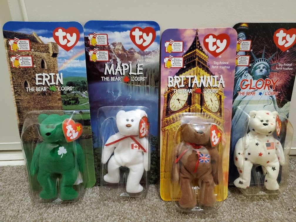 1999 Mcdonalds the Bear Ty Beanie Baby Collection Rare Boxed