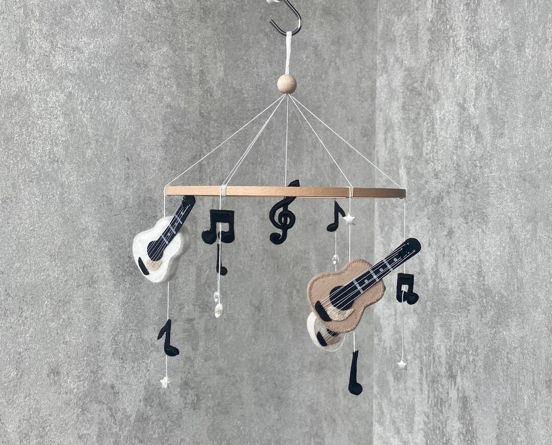 Baby Musical Mobile With Guitars, Baby Boy and Girl Mobile for Nursery ...