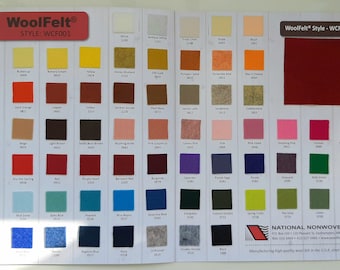 Color pallet of felt. Please do not buy!!!