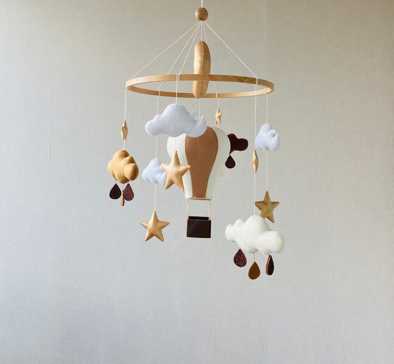 Boho Mobile Crib Mobile Nursery Scandi Mobile Monochrome Etsy