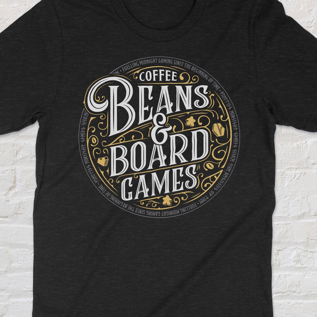 Coffee Beans & Board Games for Coffee Lovers Unisex Etsy