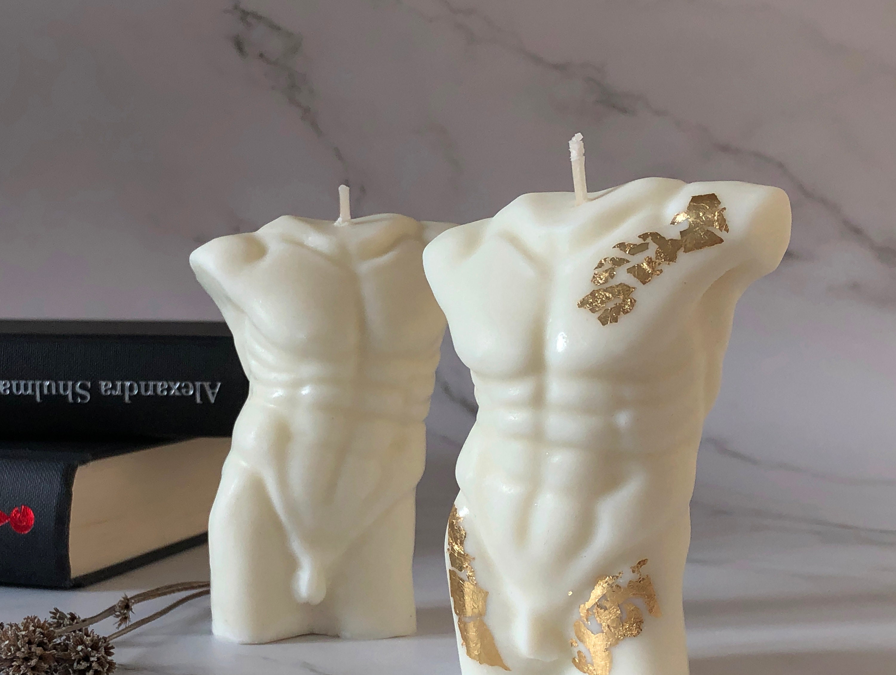 Naked Body Candle Male Torso Candle Man Statue Candle Xmas Etsy UK
