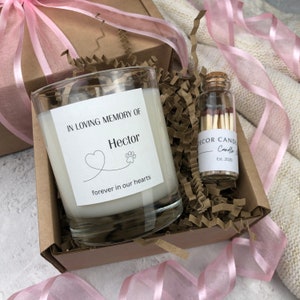 Personalised Pet Memorial Candle: Soy Wax Remembrance Gift