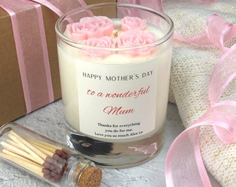 Mothers Day Gift For Her, Personalised Candle Set, Birthday Gift For Mum, Sister Nanny Auntie Gift, Best Friend Gift, Thank You Gift