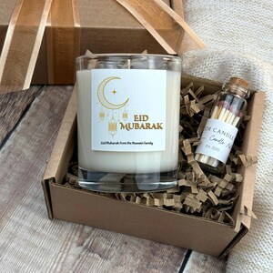 Eid Mubarak Soy Candle Gift Set: Islamic Home Decor