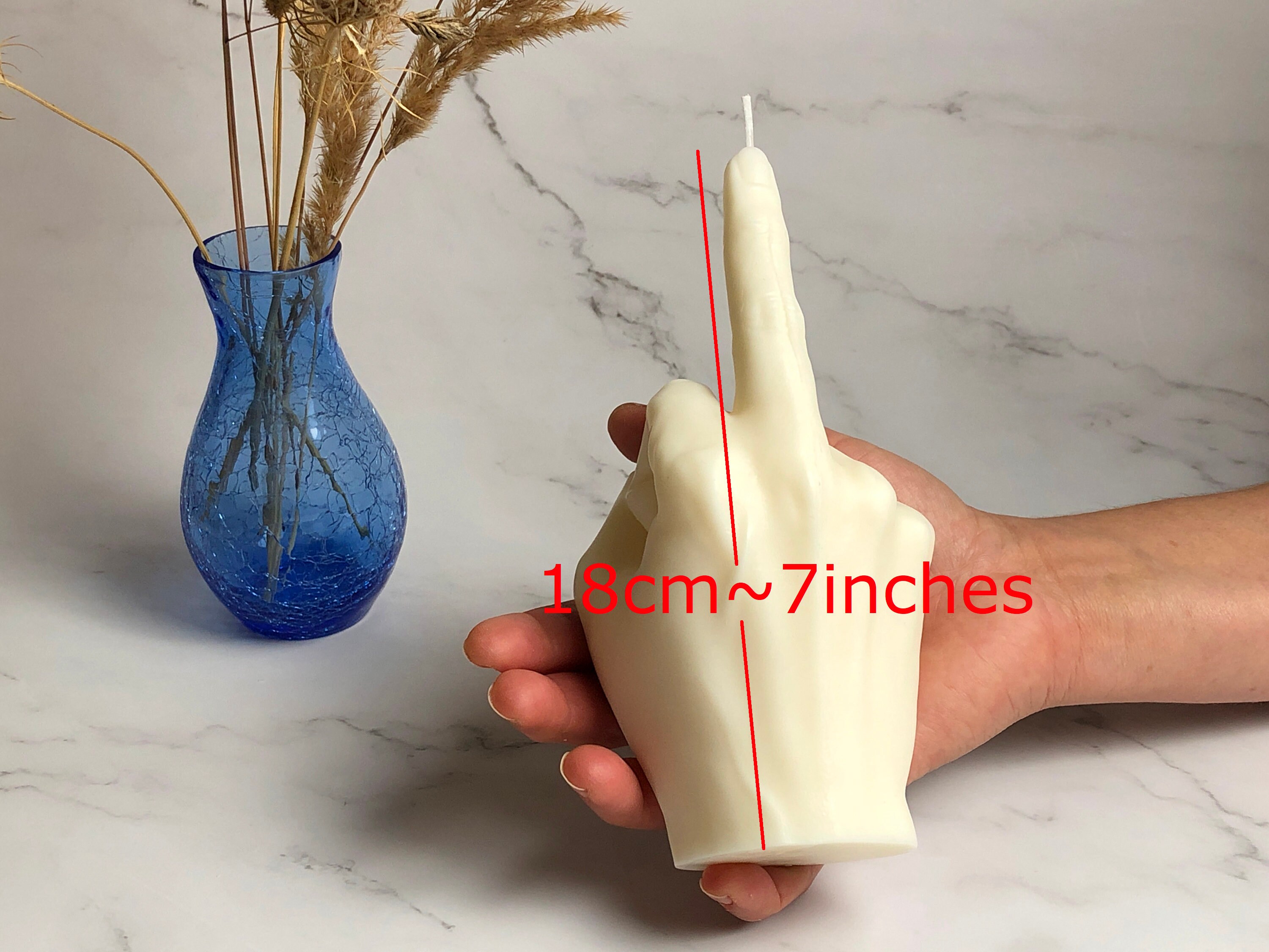 Middle Finger Candle, Funny Gift, Peace Sign Candle, Rude Candle for Decor,  Funny Christmas Gift, Fuck Hand Gesture, Joke Candle, Gift Him -   Denmark