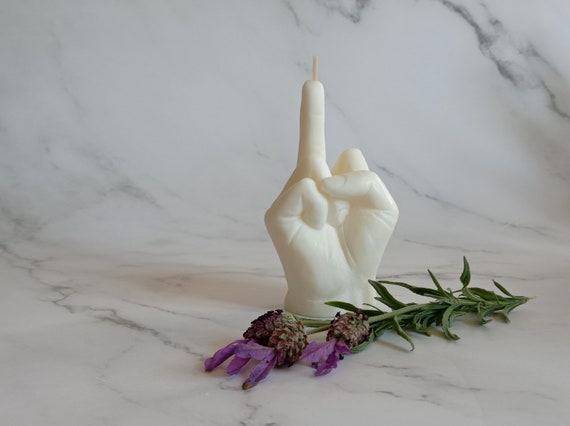 Teen Room Decor Candle Novelty Shaped Candle Hand Gesture Candle Middle Finger Candle Funny Aesthetic Candle Hand Fuck Candle
